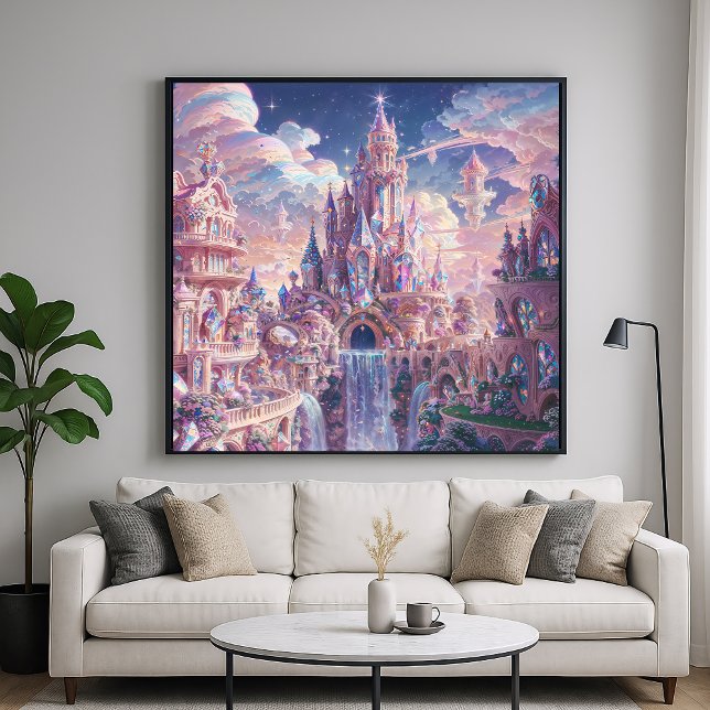 Crystal Kingdom Castle - Fantasy Art Style Poster (Creator Uploaded)