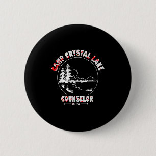Crystal Lake Camp Counsellor Costume Halloween Hor 6 Cm Round Badge