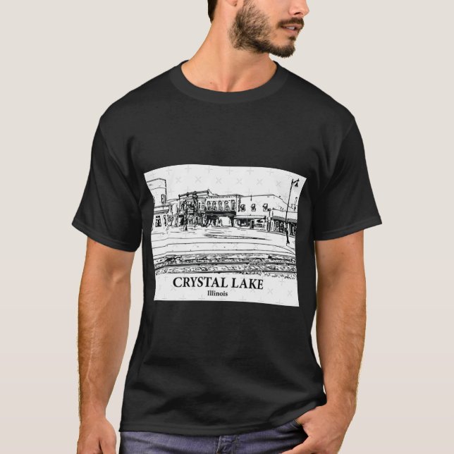 Crystal Lake Illinois 1 T-Shirt (Front)