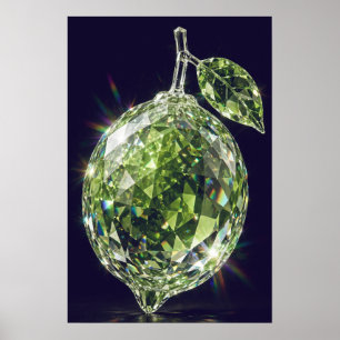 Crystal Lime Poster — Crystal Harvest