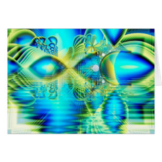 Crystal Lime Turquoise Heart of Love, Abstract