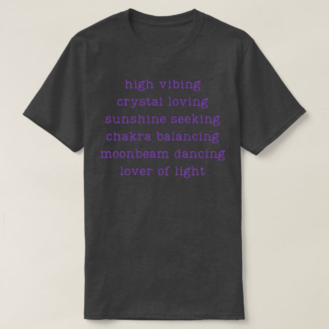 Crystal Loving Chakra Balancing  T-Shirt (Design Front)