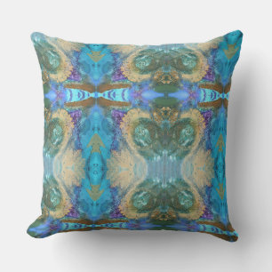 Crystal Matrix Art Throw Pillow