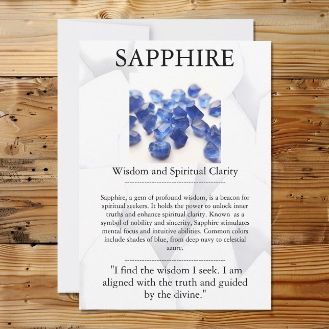 Crystal Meaning Card - Sapphire (Creator Uploaded)