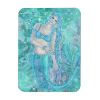 Crystal Mermaid dreams by Renee Lavoie  Postcard