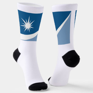 Crystal (Minnesota) city flag Socks