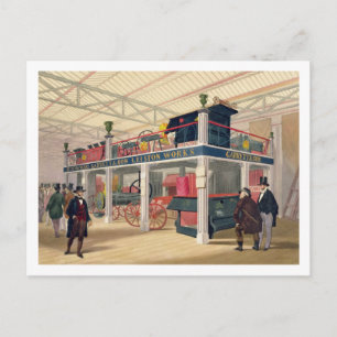 Crystal Palace, the Agricultural Court (coloured l Postcard