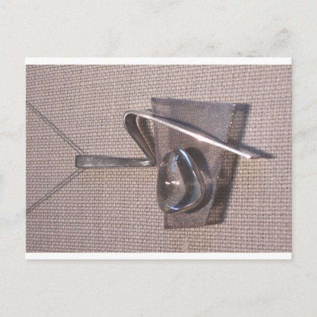 Crystal Pendant Screen Stainless Steel Postcard (Front)