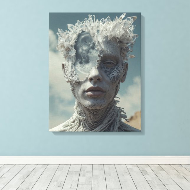 Crystal Portrait Canvas Print (Insitu(Wood Floor))