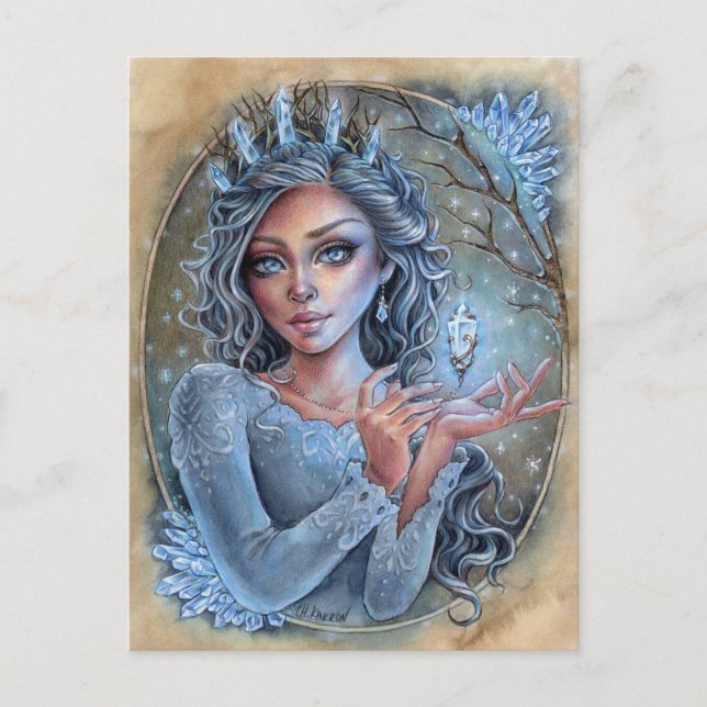 Crystal Postcard Fantasy Enchantress Magic  (Front)