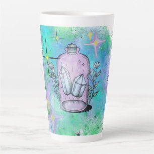 Crystal potion large latte mug, witch, magic, goth mug