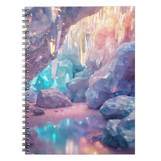 Crystal quartz cave notebook