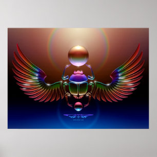 Crystal Scarab by J. Matthew Root Poster