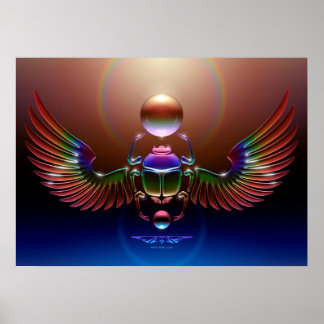 Crystal Scarab by J. Matthew Root Poster