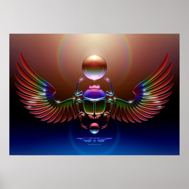 Crystal Scarab by J. Matthew Root Poster (Front)