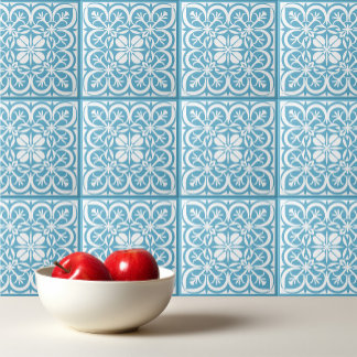 Crystal Sea blue pattern Portuguese Mediterranean Tile