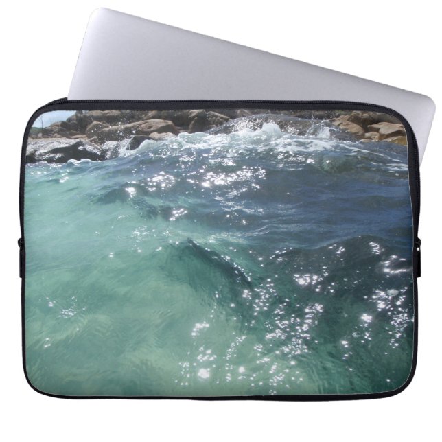 crystal sea laptop sleeve (Front)