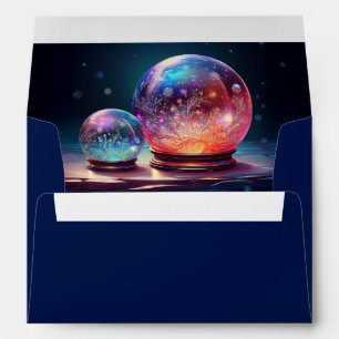 Crystal Snowballs Christmas Holiday Envelope