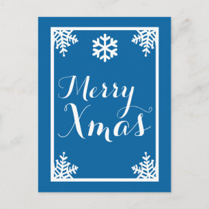 Crystal Snowflake Christmas Holiday Postcard