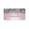 Crystal Snowflake Pink Winter Address Label