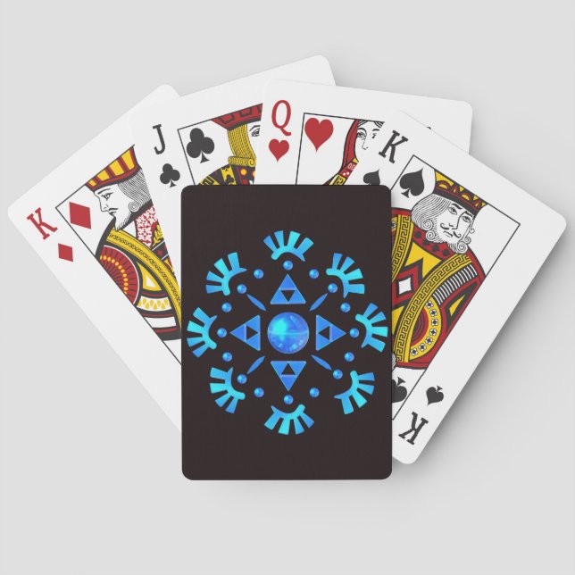 Crystal Snowflake Playing Cards (Back)