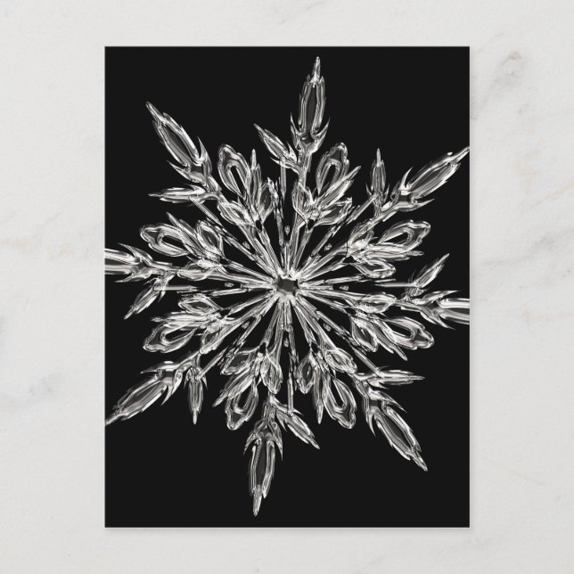 Crystal snowflake postcard (Front)