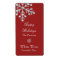 Crystal Snowflake Wine Label (red)
