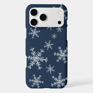 Crystal Snowflakes blue iPhone Case