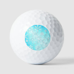 Crystal Snowflakes Pattern Golf Balls