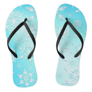 Crystal Snowflakes Pattern Jandals