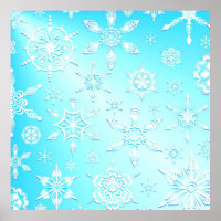 Crystal Snowflakes Pattern
