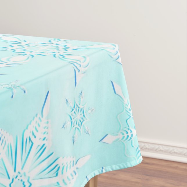 Crystal Snowflakes Pattern Tablecloth (In Situ)