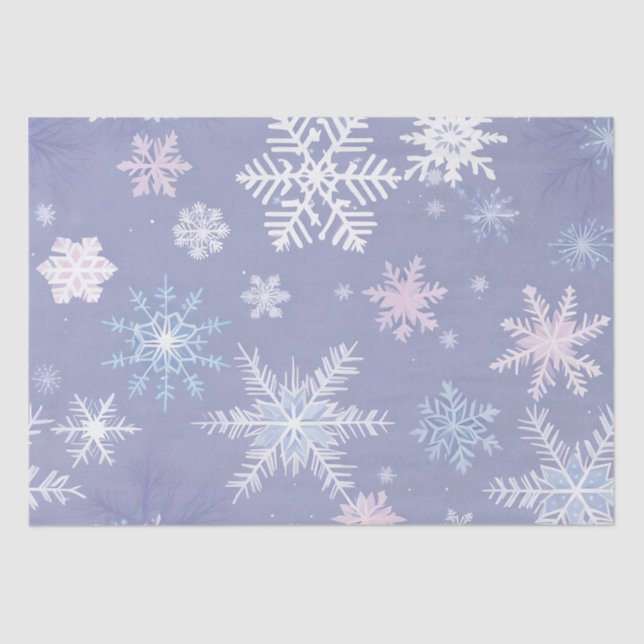 crystal snowflakes tissue paper (Front)