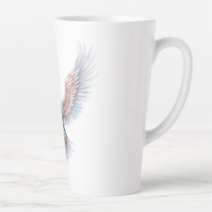 Crystal Soar: A Symbol of Transformation Latte Mug