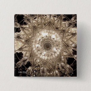 'Crystal' Square Button