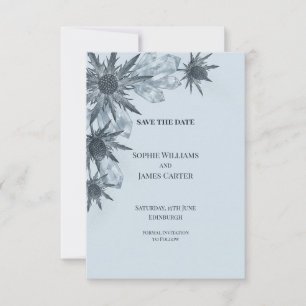 Crystal Thistle Wedding Save the Date