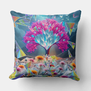 Crystal Tree of Light Cushion