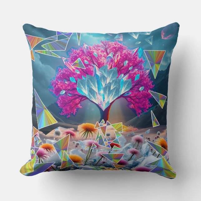 Crystal Tree of Light Cushion (Front)