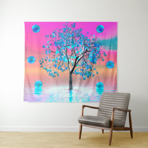 Crystal Tree Sunrise Tapestry