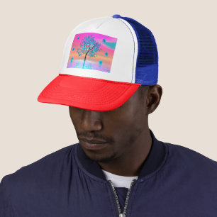 Crystal Tree Sunrise Trucker Hat