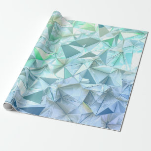 Crystal triangle background. wrapping paper