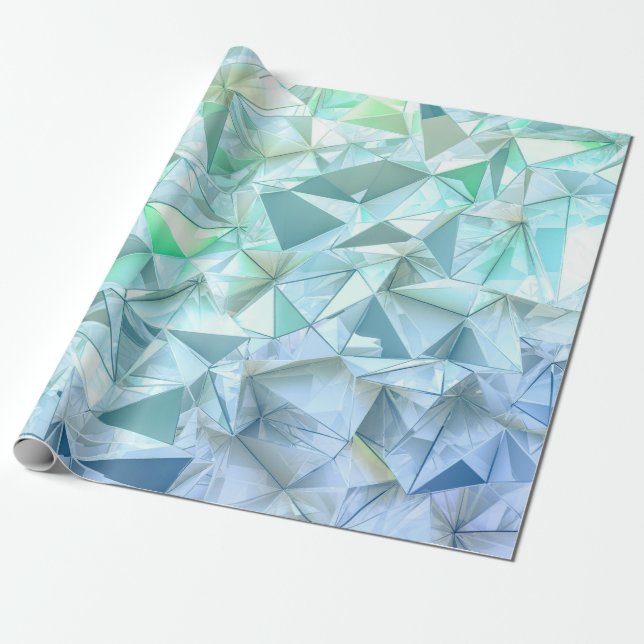 Crystal triangle background. wrapping paper (Unrolled)