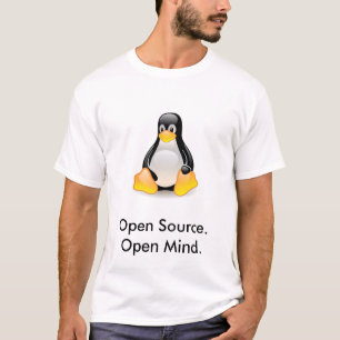 Crystal Tux, Open Source. Open Mind. T-Shirt