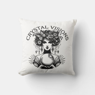 Crystal Visions Mystical Woman Vintage T-Shirt B Cushion