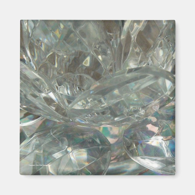 Crystal Water Lily Magnet (Front)