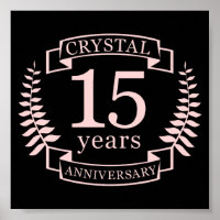 Crystal wedding anniversary 15 years