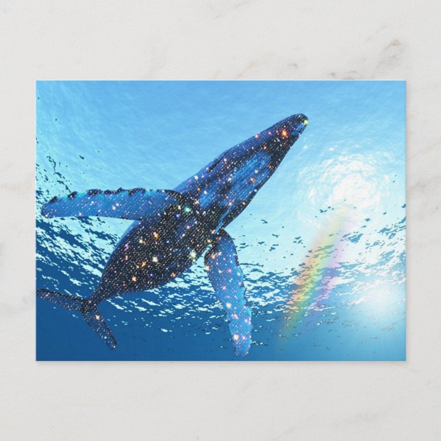 Crystal Whale Art Postcard (Front)