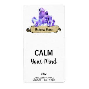 Crystal Witch White Box Labels