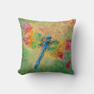Crystalized Dragonfly (green) Cushion