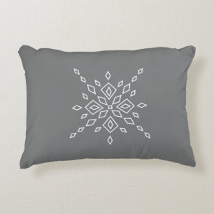 Crystalized Snowflake Decorative Cushion